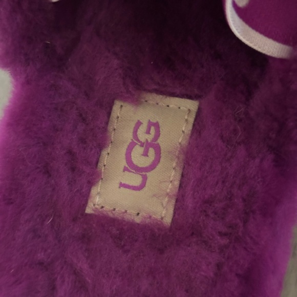 UGG BERRYLICIOUS MOCASSIN Slides Platform Shearling Slippers Logo Strap Sandals - Picture 7 of 10
